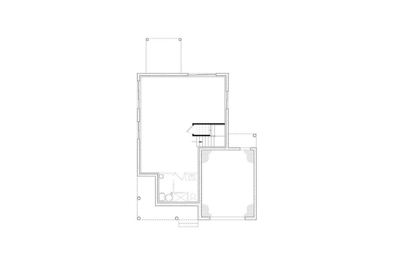 Craftsman House Plan - Fabien 2 80037 - Basement Floor Plan