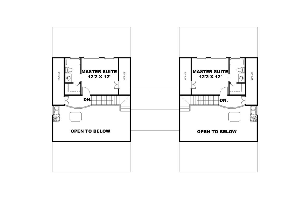 Secondary Image - Craftsman House Plan - 58118 - 2nd Floor Plan