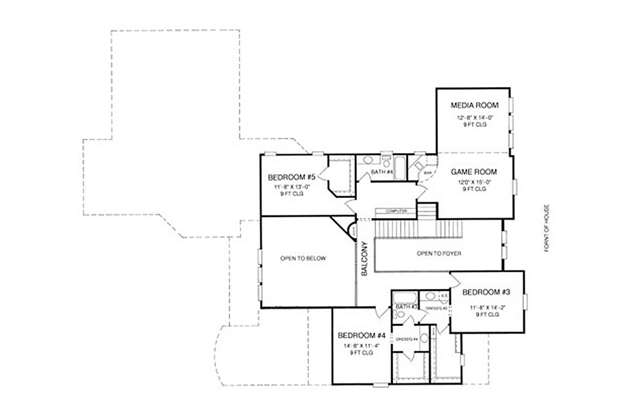 French Country House Plan - Cheverny 62239 - 2nd Floor Plan
