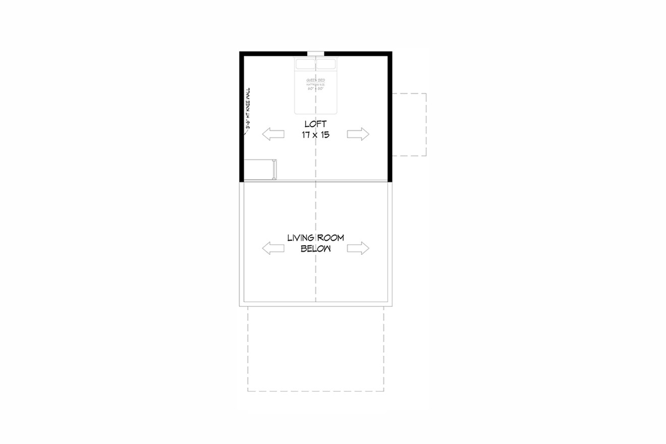 Secondary Image - Cottage House Plan - Cottage Creek A 69537 - 2nd Floor Plan