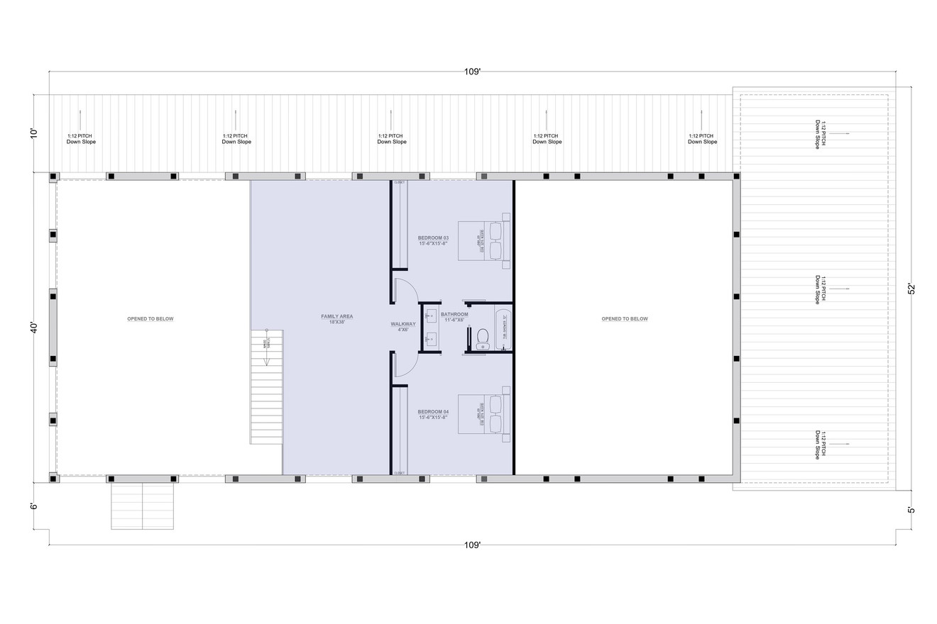 Secondary Image - Farmhouse House Plan - Bennett 70017 - 2nd Floor Plan