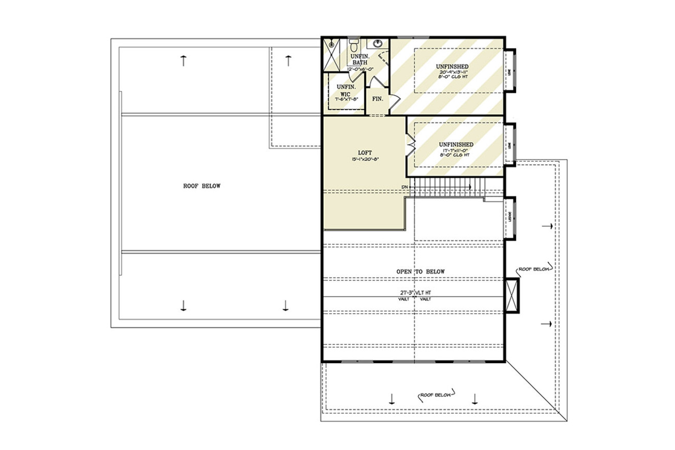 Farmhouse House Plan - Whistlewood 42575 - 2nd Floor Plan