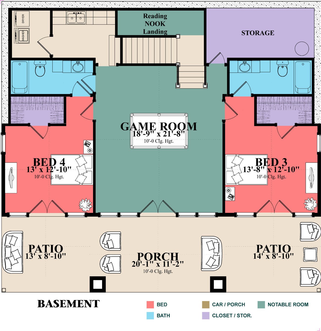 Craftsman House Plan - Dockwood 79944 - Basement Floor Plan