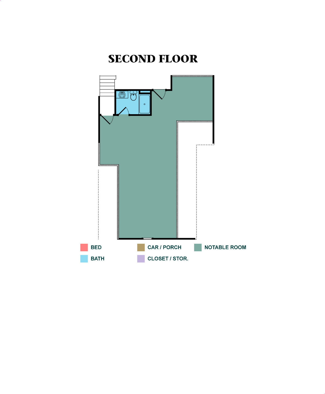 Traditional House Plan - Corbett 76871 - 2nd Floor Plan
