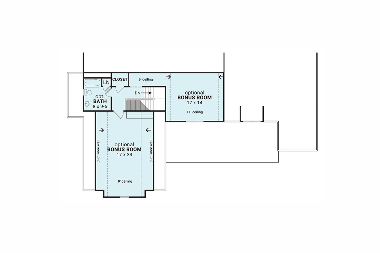 Farmhouse House Plan - Blueberry Ranch 88722 - 2nd Floor Plan