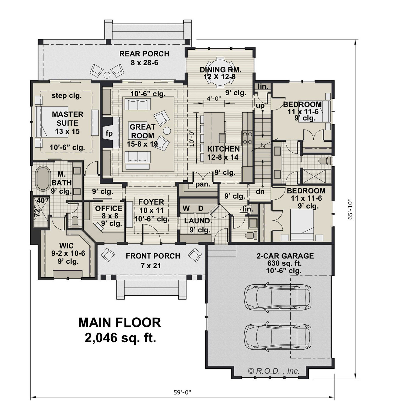 Country House Plan - Ivory Farm 39915 - 1st Floor Plan