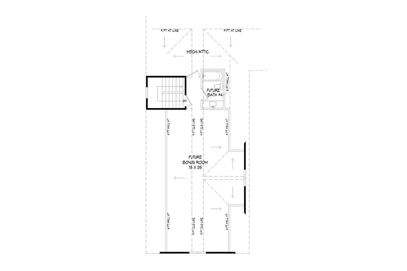 Secondary Image - Ranch House Plan - Lake Pointe 73563 - 2nd Floor Plan