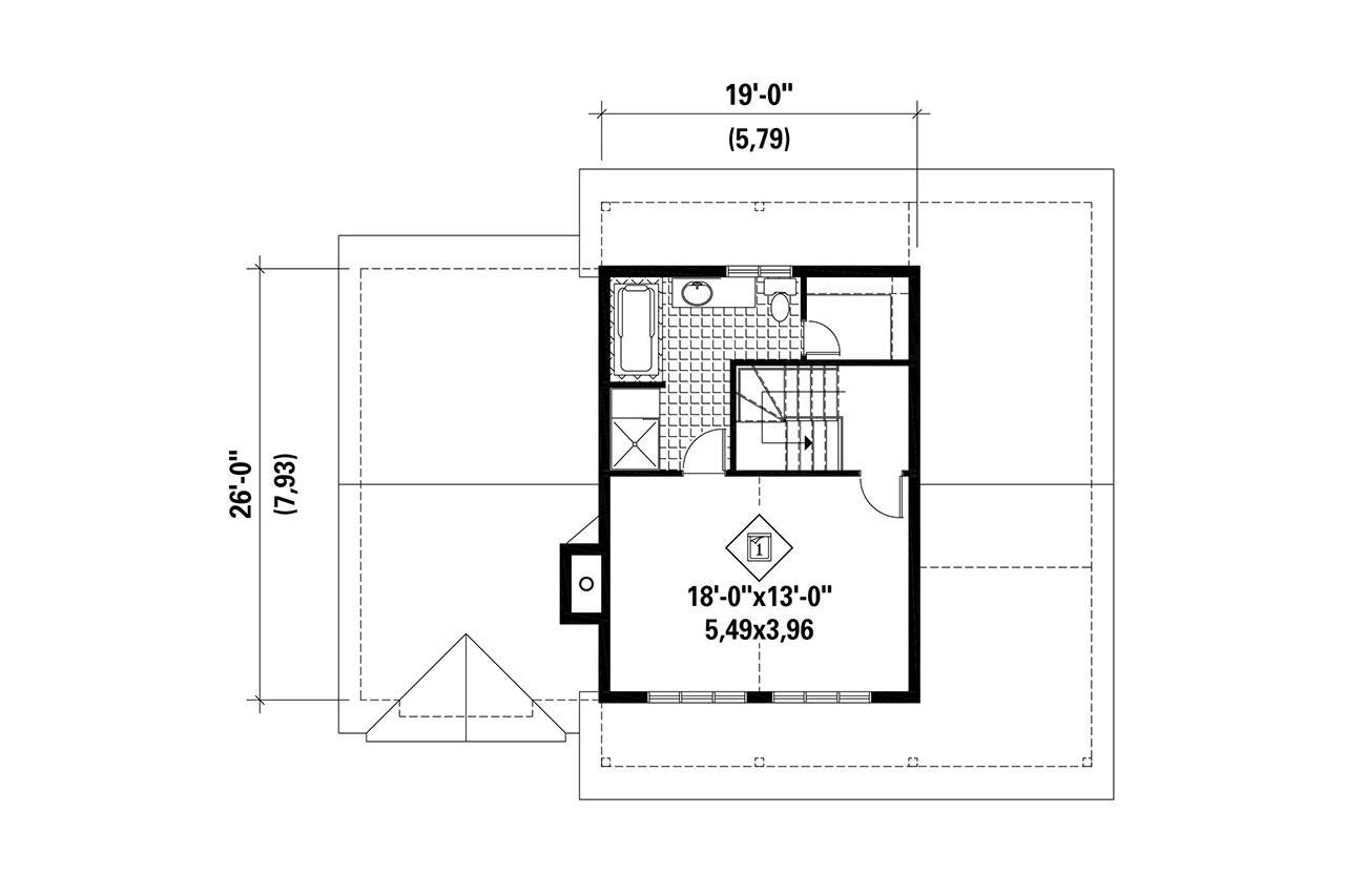Secondary Image - Country House Plan - 88546 - 2nd Floor Plan