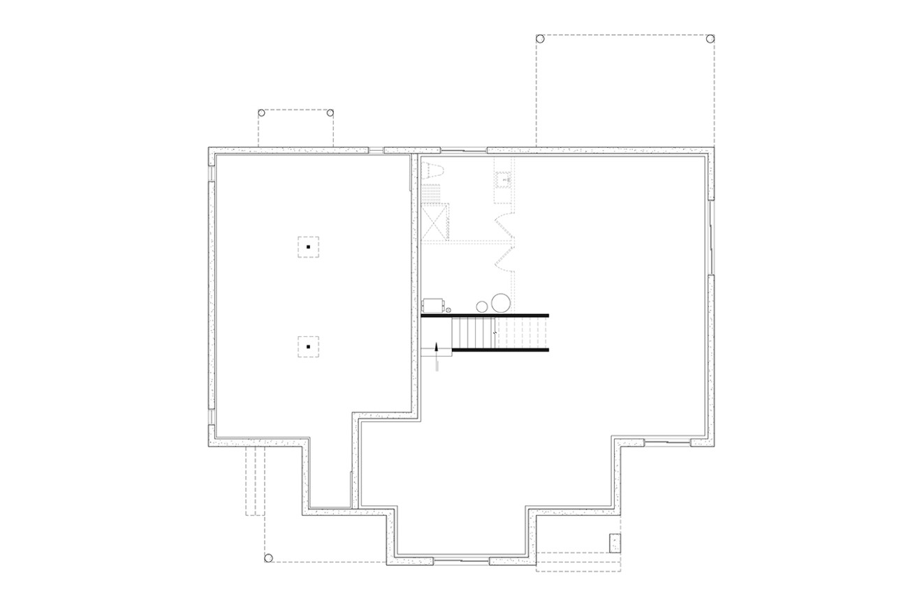 European House Plan - Colechester 73468 - Basement Floor Plan
