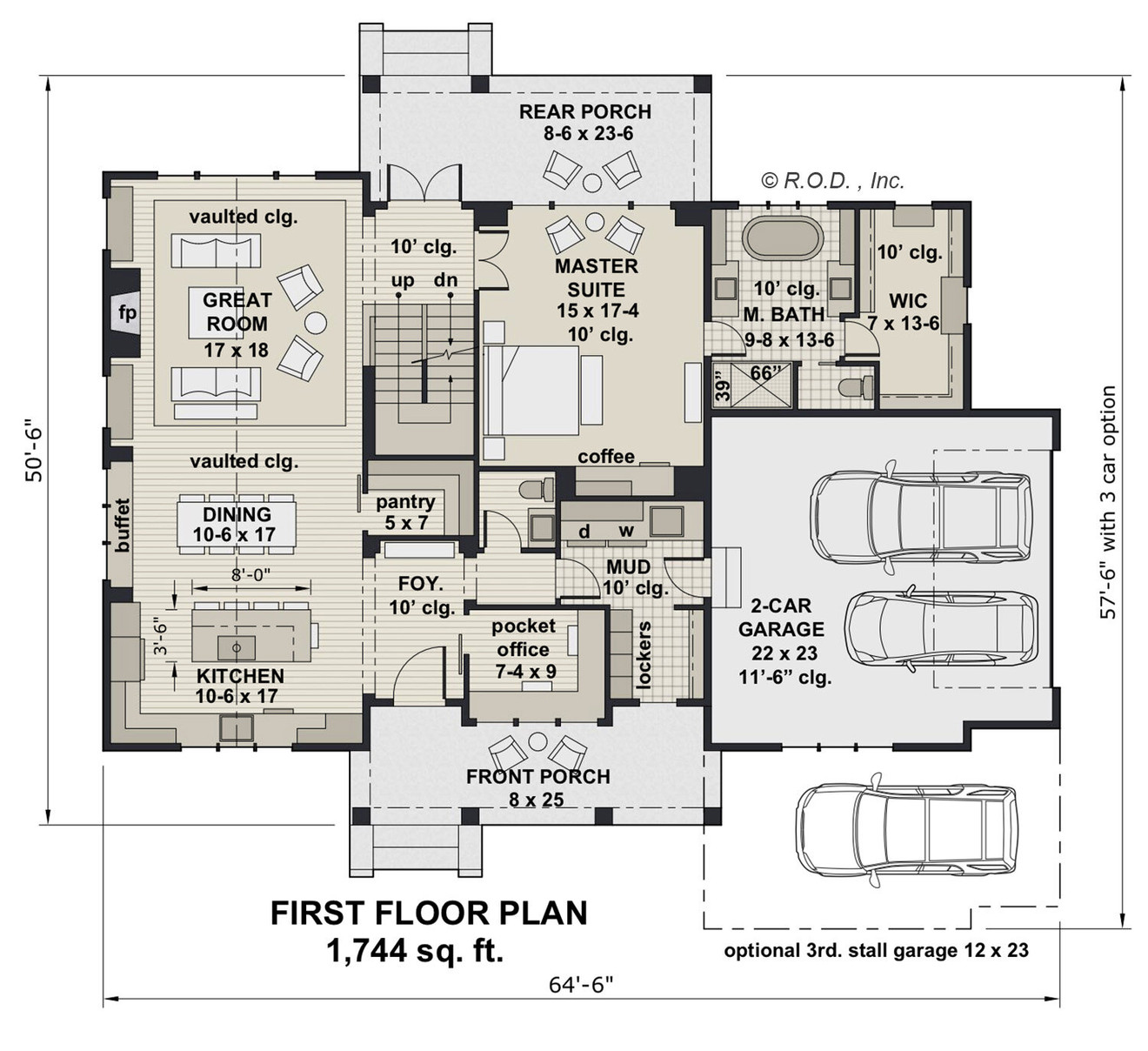 Farmhouse House Plan - Hidden Brook 30576 - Optional Floor Plan