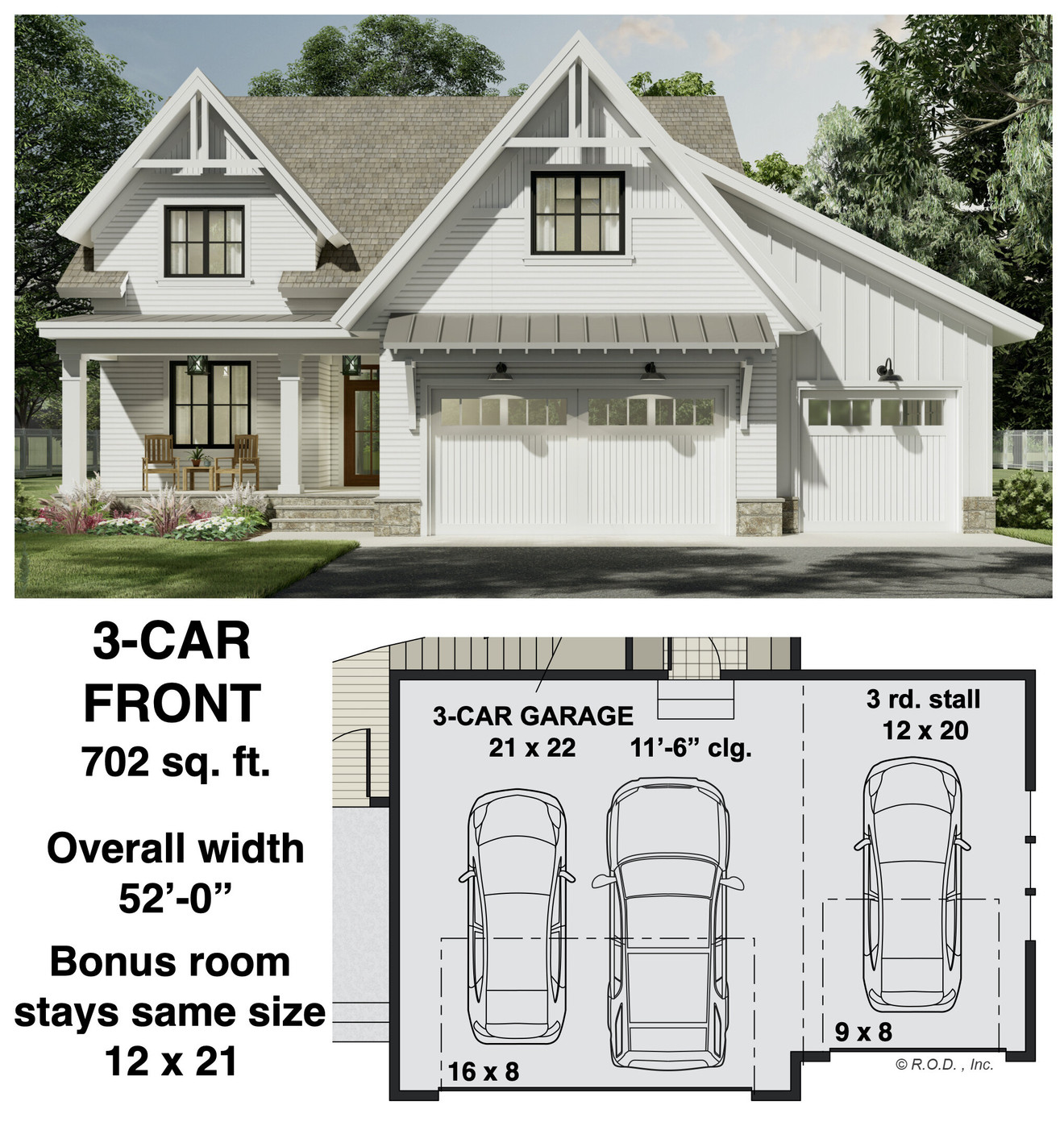 Farmhouse House Plan - Belmont 62778 - Optional Floor Plan