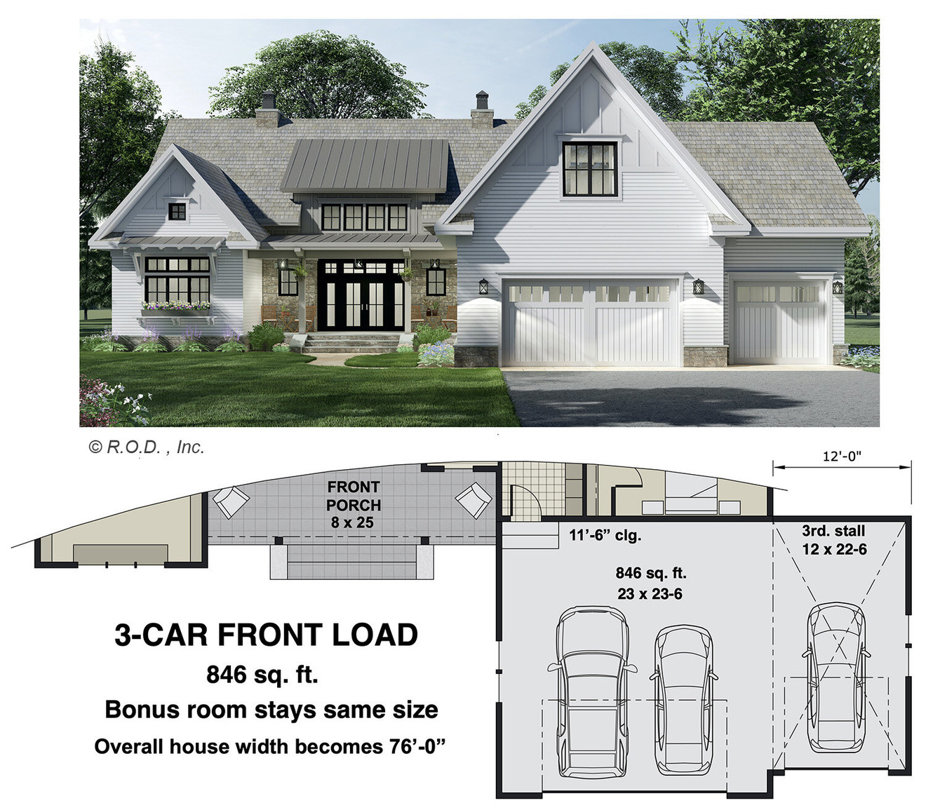 Farmhouse House Plan - St Croix 55102 - Optional Floor Plan