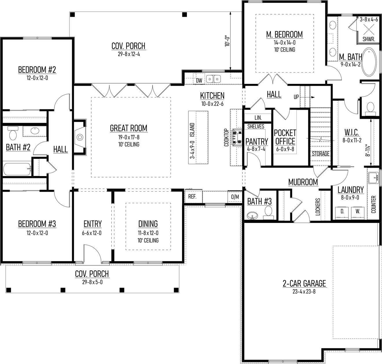 Farmhouse House Plan - Atkinson 90930 - 1st Floor Plan