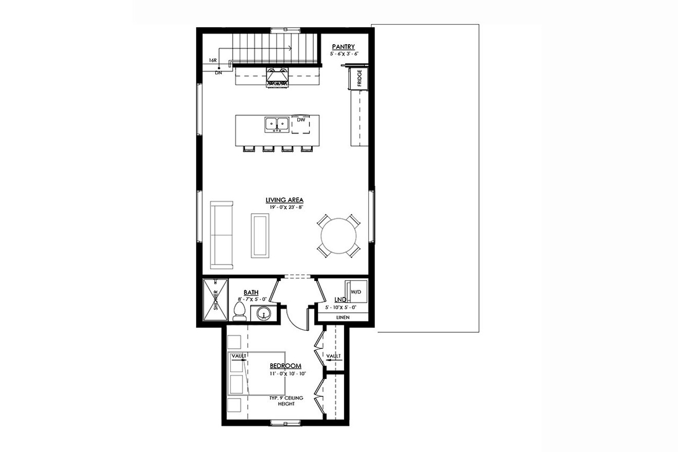 Traditional House Plan - Midway 91835 - 2nd Floor Plan
