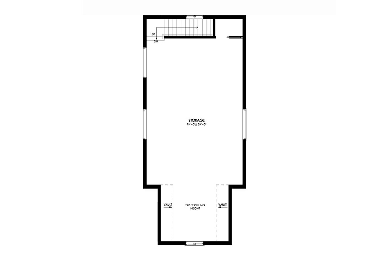 Traditional House Plan - Midway 91835 - 2nd Floor Plan