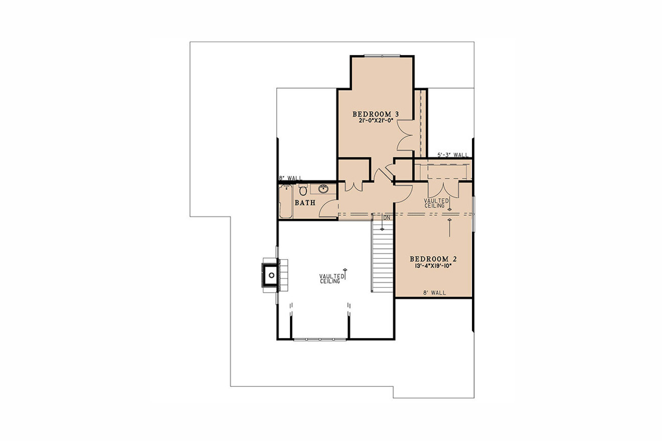 Mountain Rustic House Plan - Appalachian Trails 39060 - 2nd Floor Plan