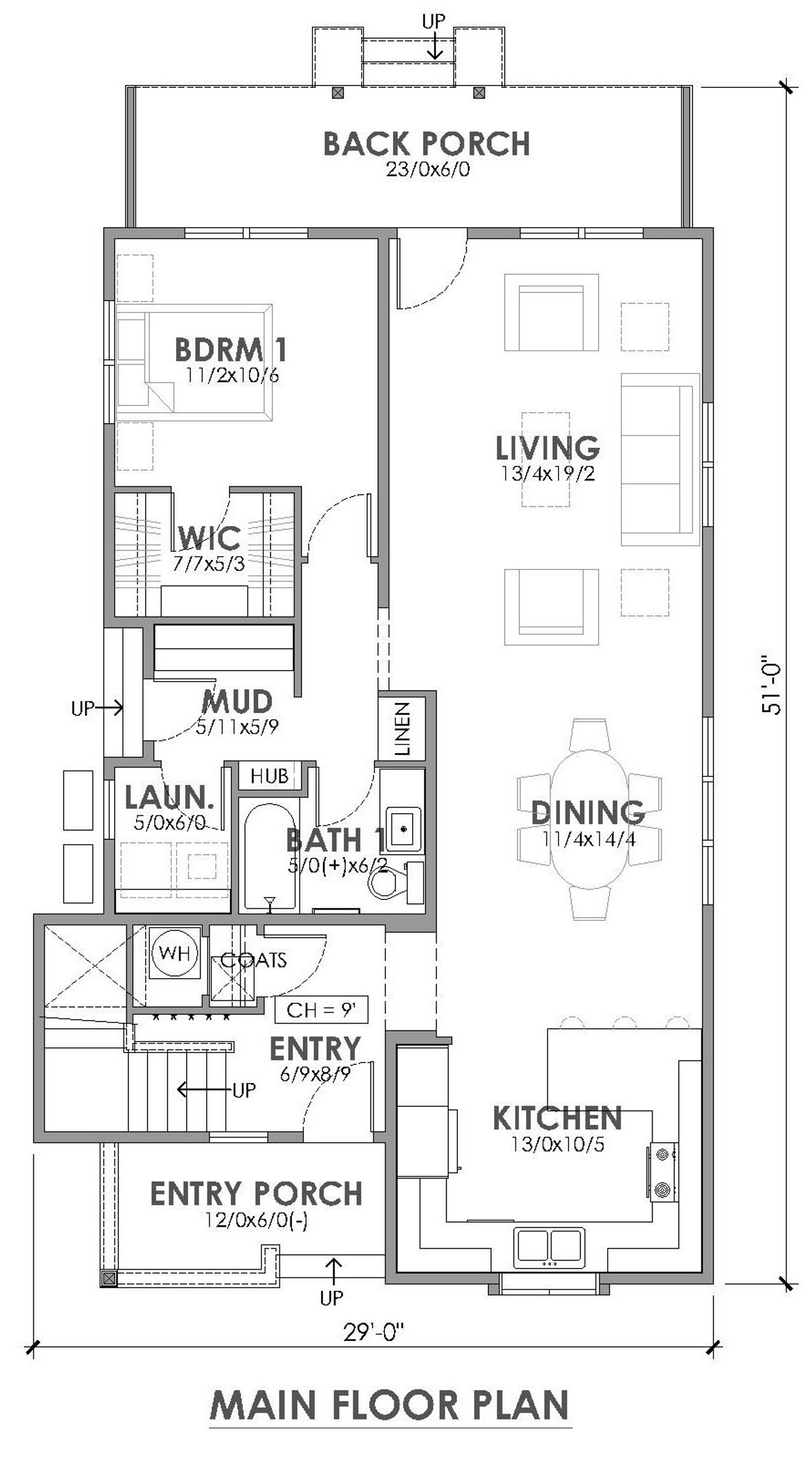 Cottage House Plan - Franklin 96712 - 1st Floor Plan