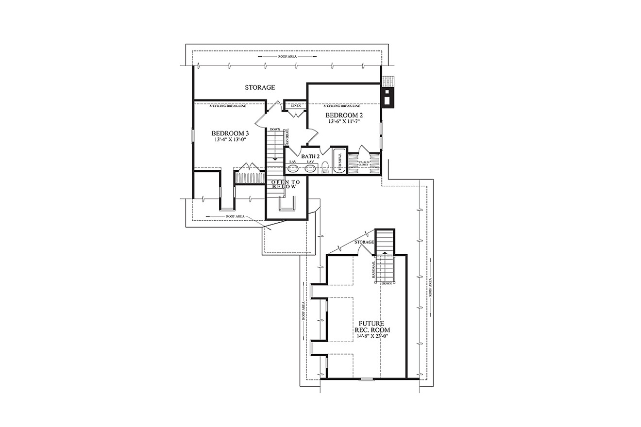 Secondary Image - Country House Plan - Mountain Brook 79510 - 2nd Floor Plan