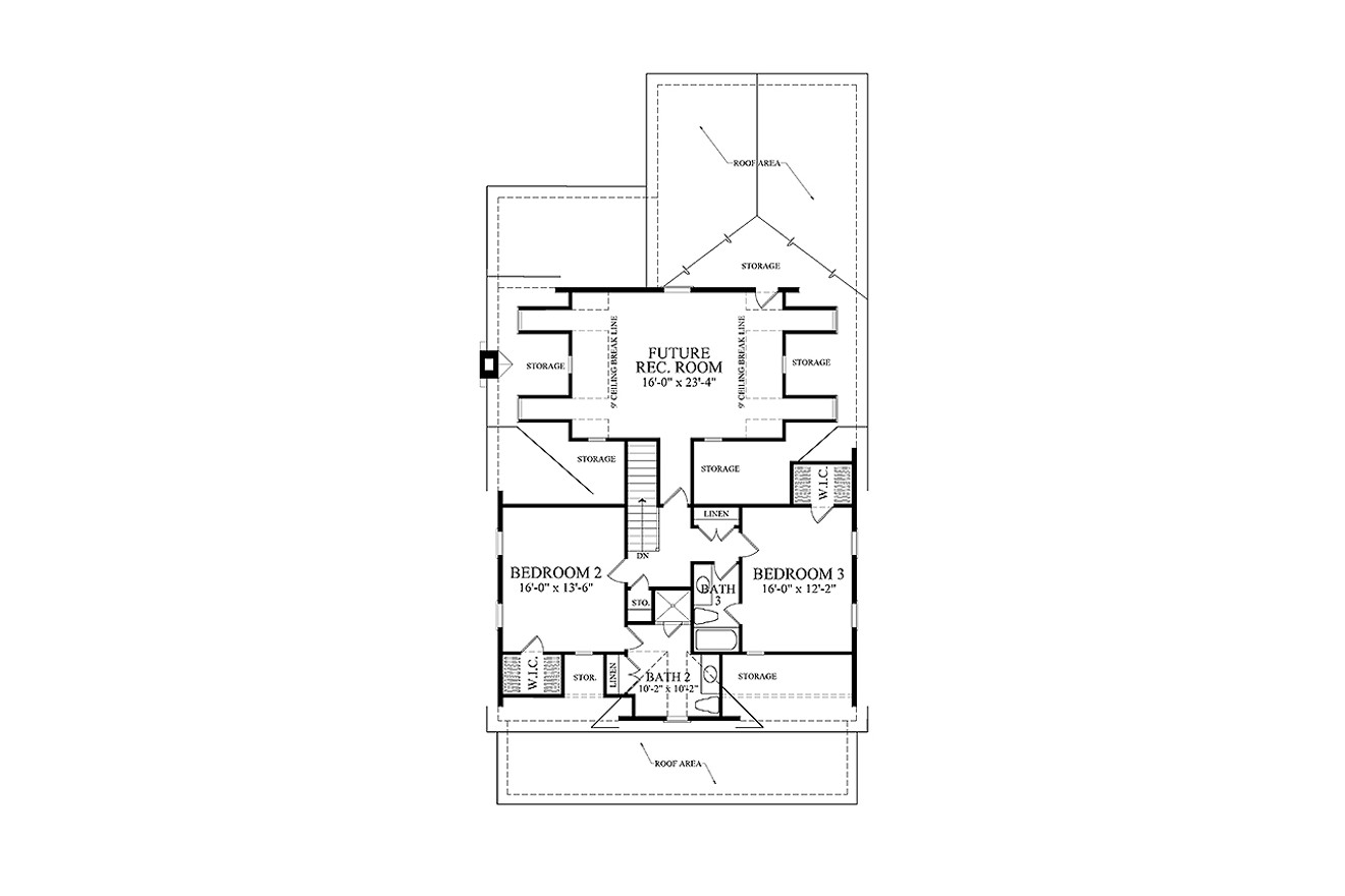 Secondary Image - Country House Plan - Sweetbriar 29835 - 2nd Floor Plan