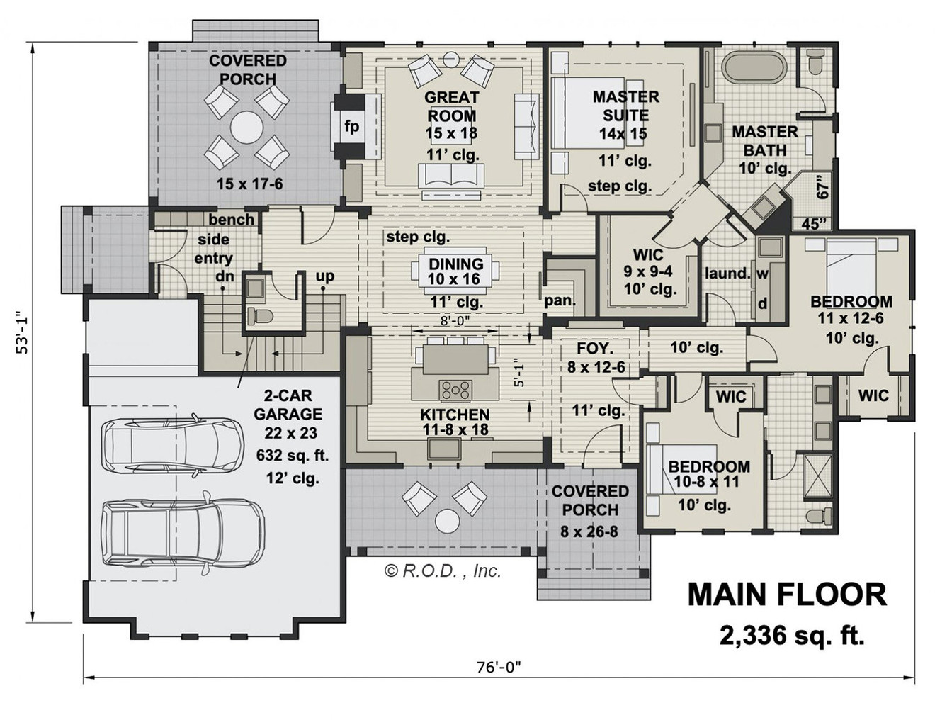 Farmhouse House Plan - Emarie May 77711 - 1st Floor Plan
