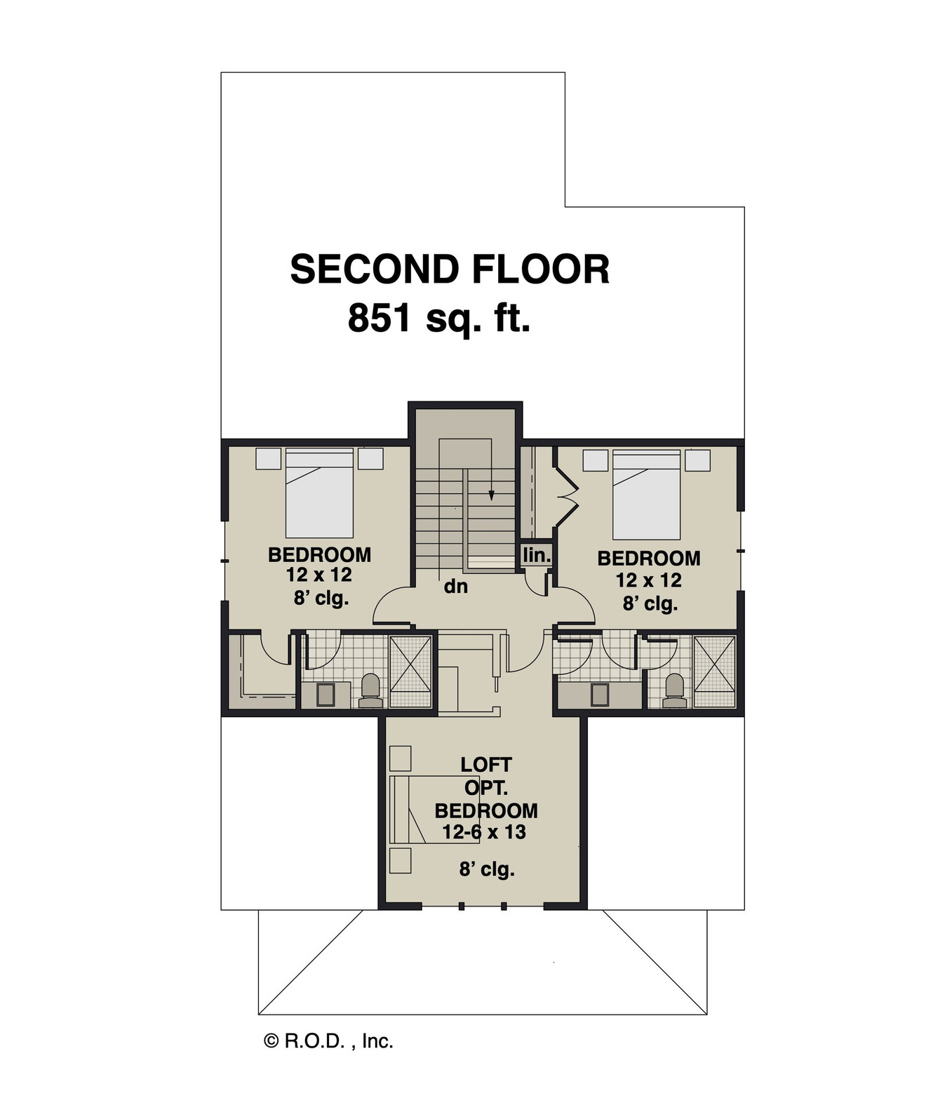 Traditional House Plan - Eastwood 42488 - 2nd Floor Plan