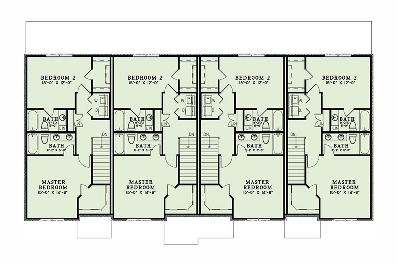 Secondary Image - French Country House Plan - Newcastle Village 45078 - 2nd Floor Plan