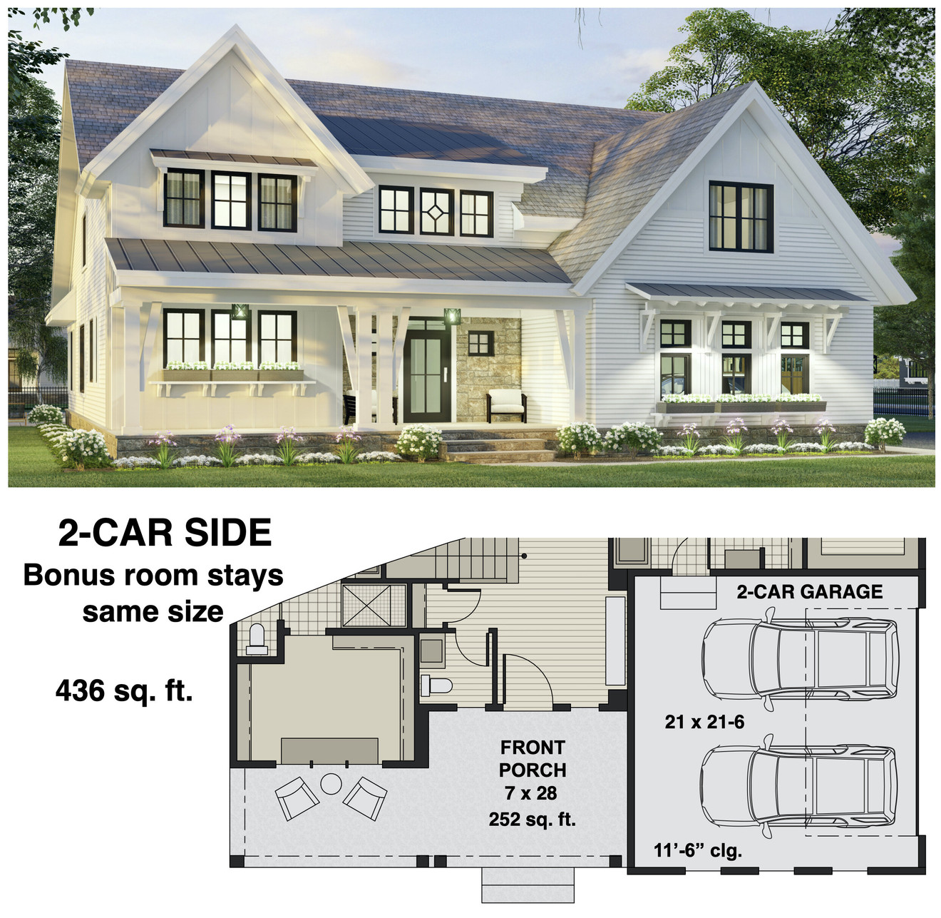 Farmhouse House Plan - Delta 26416 - Optional Floor Plan