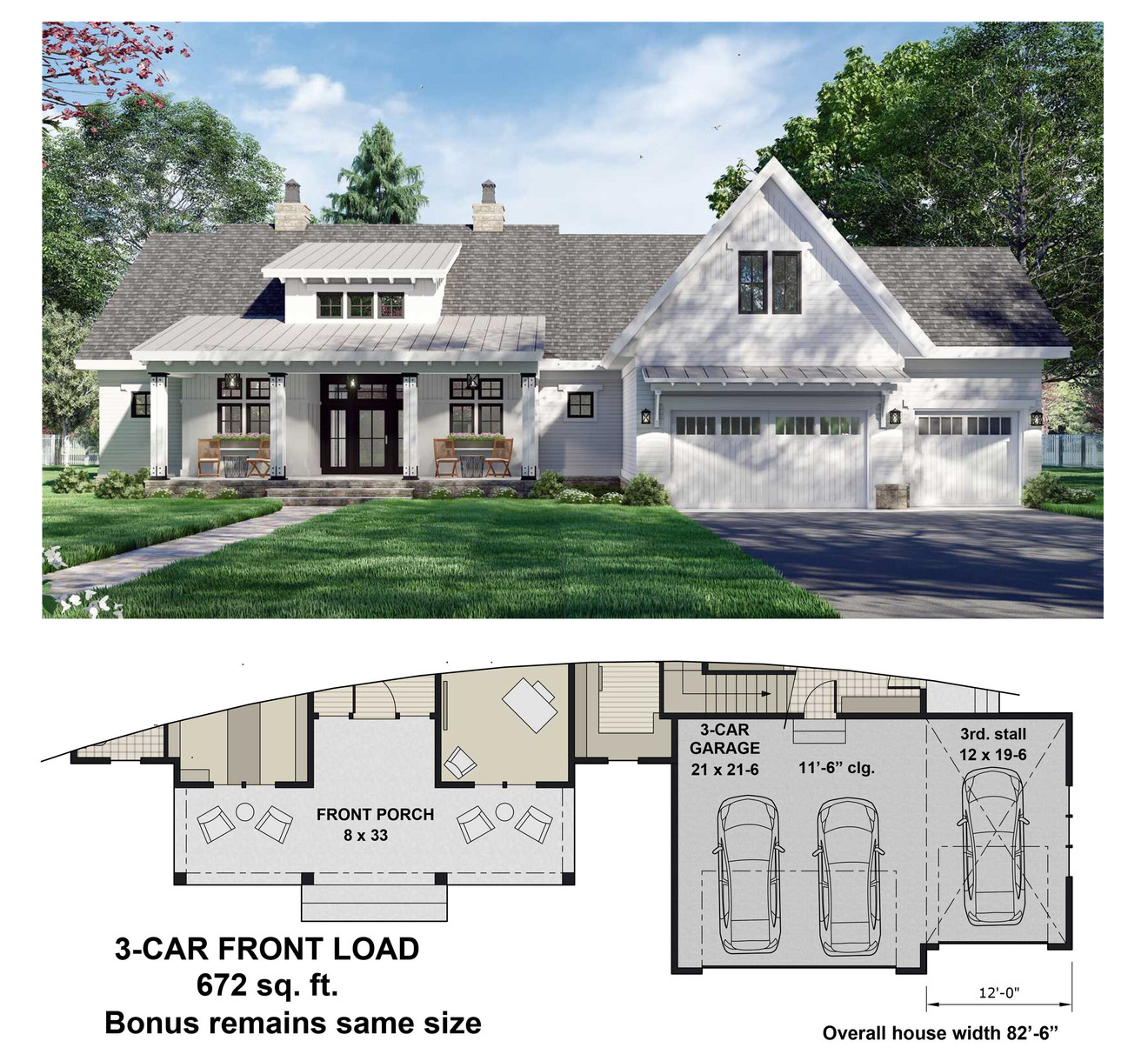 Farmhouse House Plan - St. Thomas 16254 - Optional Floor Plan