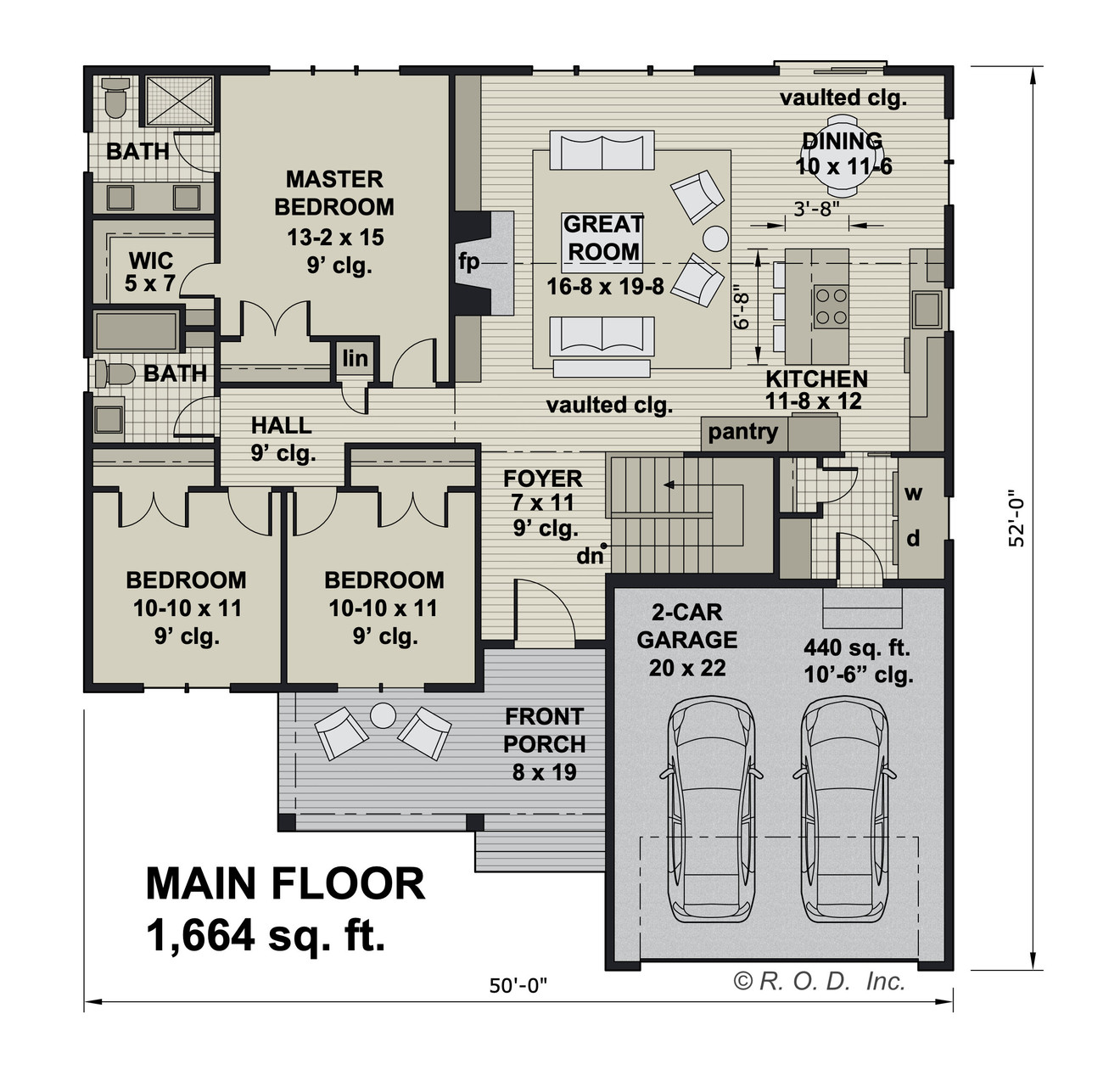Craftsman House Plan - Eagle Creek 83777 - 1st Floor Plan