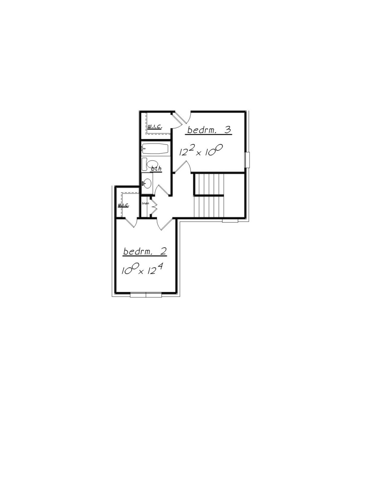 European House Plan - 89839 - 2nd Floor Plan