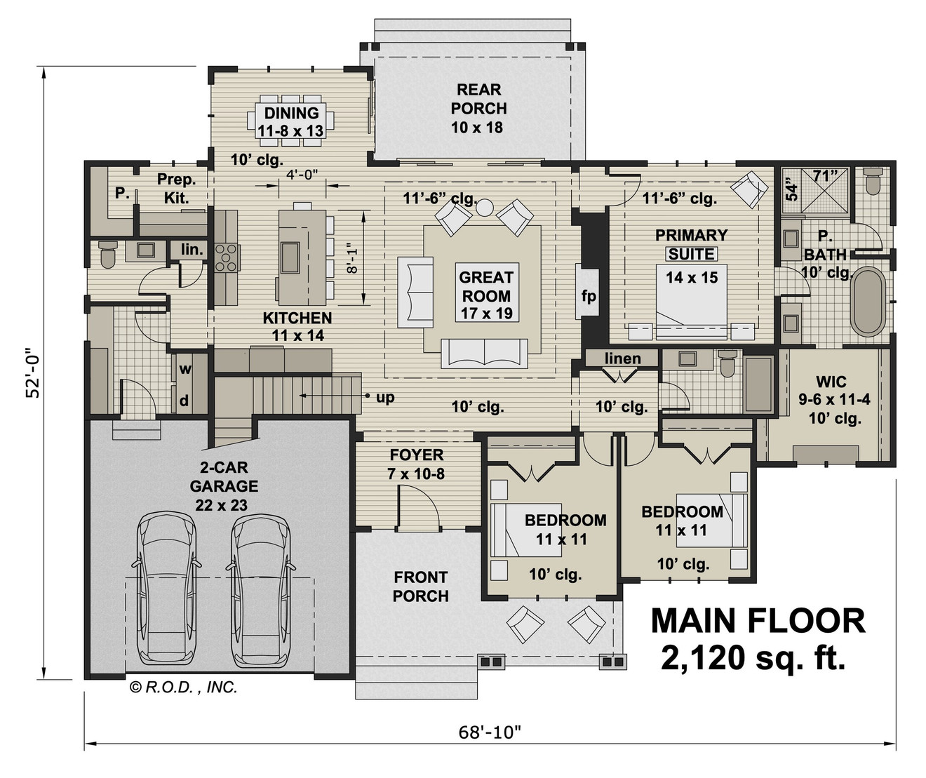 Farmhouse House Plan - Newport 27396 - 1st Floor Plan
