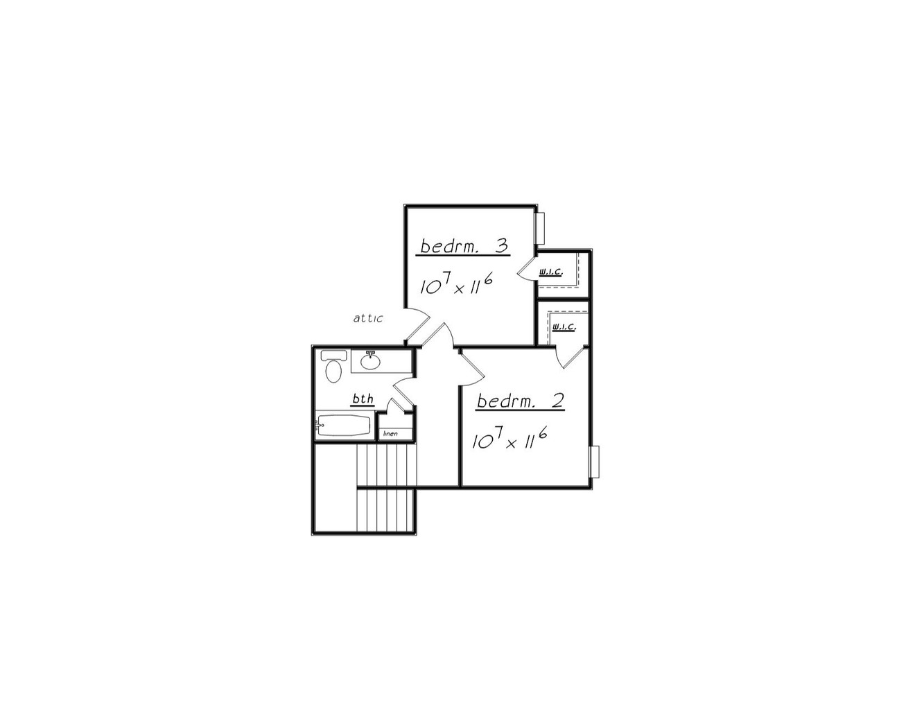 Traditional House Plan - 94112 - 2nd Floor Plan