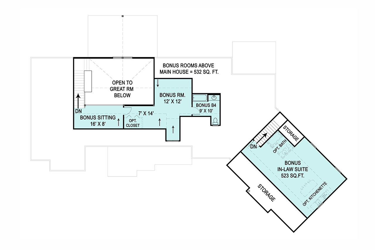 Craftsman House Plan - Marymount 98049 - 2nd Floor Plan