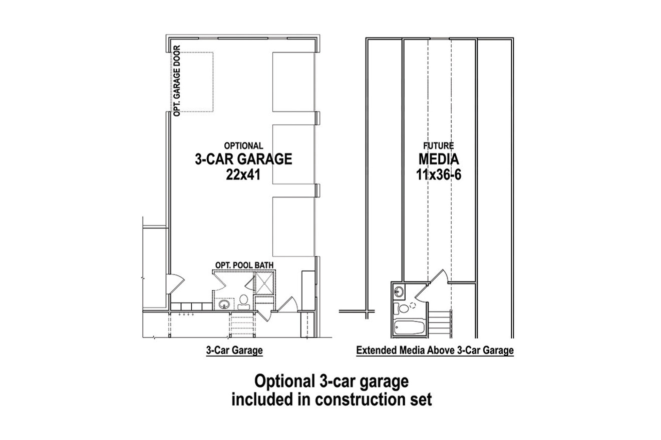 Farmhouse House Plan - Acorn Trail 98469 - Optional Floor Plan