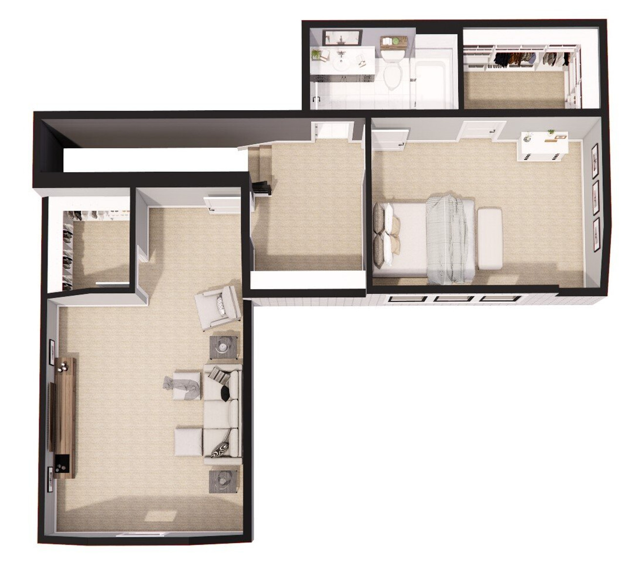 Farmhouse House Plan - West Wood 35337 - 2nd Floor Plan Dollhouse - 