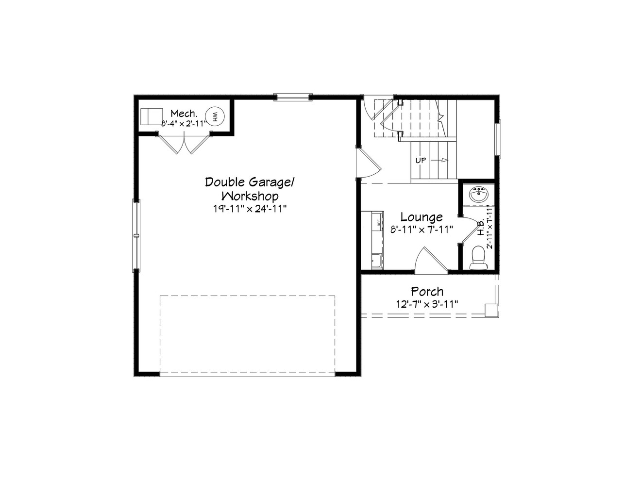Country House Plan - 90389 - 1st Floor Plan