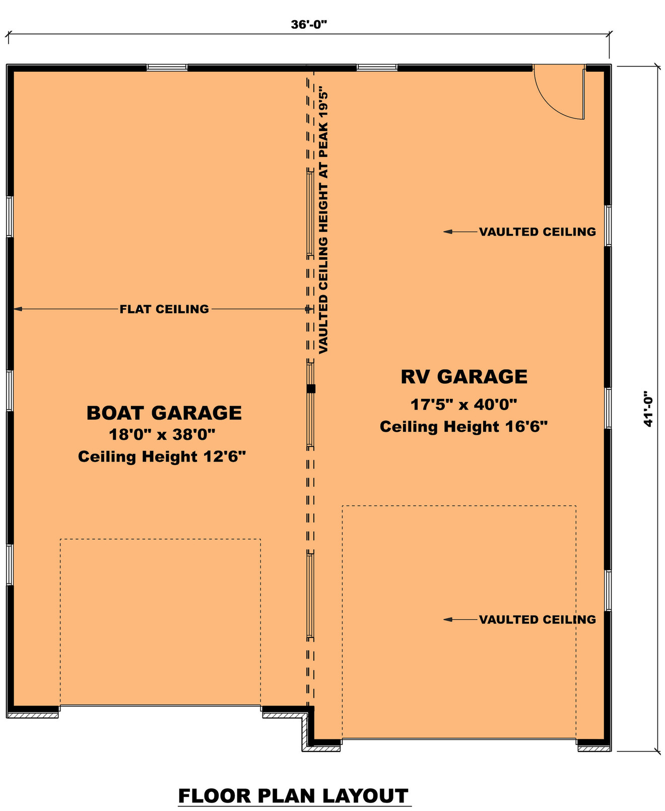 Modern House Plan - The Griff Garage 13789 - 1st Floor Plan