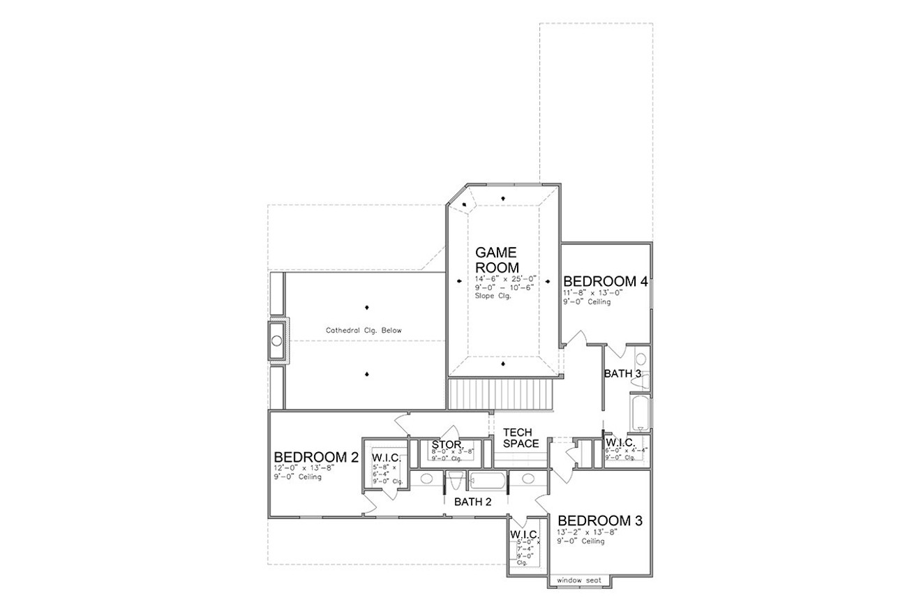 Farmhouse House Plan - 91323 - 2nd Floor Plan