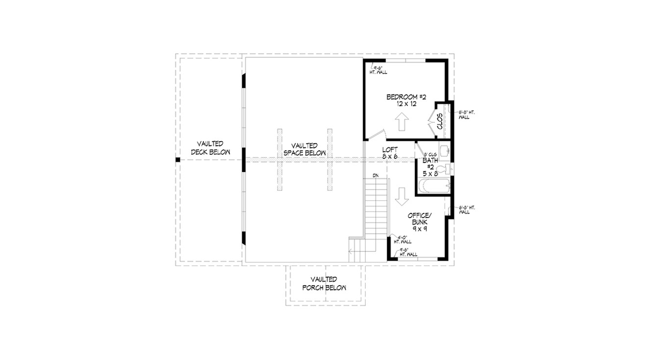 Mountain Rustic House Plan - Pine Haven des Americans 11874 - 2nd Floor Plan
