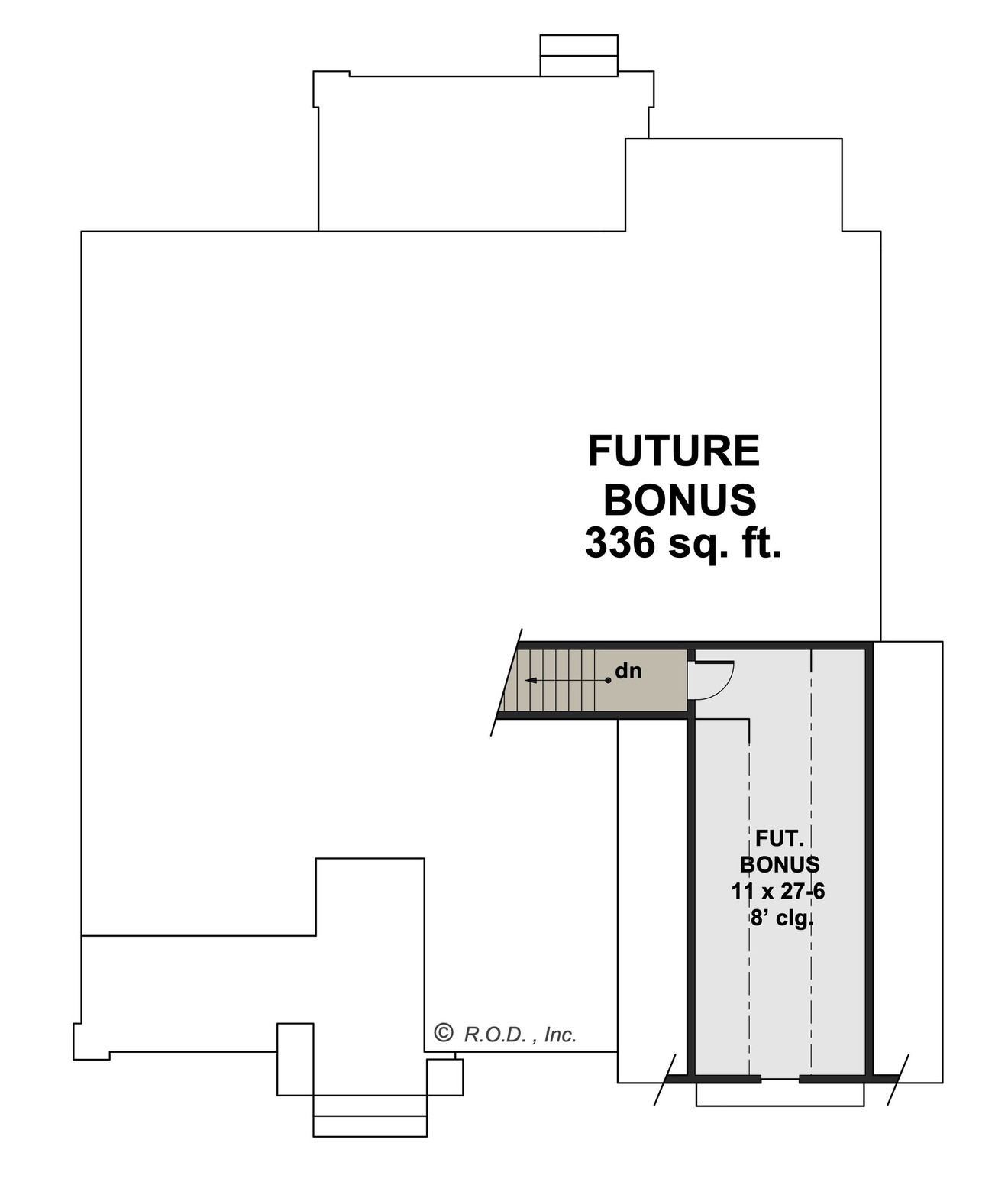 Farmhouse House Plan - Cedar Heights 98647 - 2nd Floor Plan