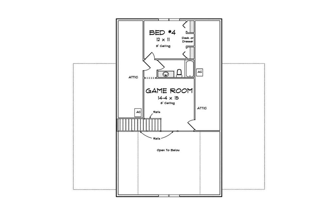Farmhouse House Plan - 78256 - 2nd Floor Plan