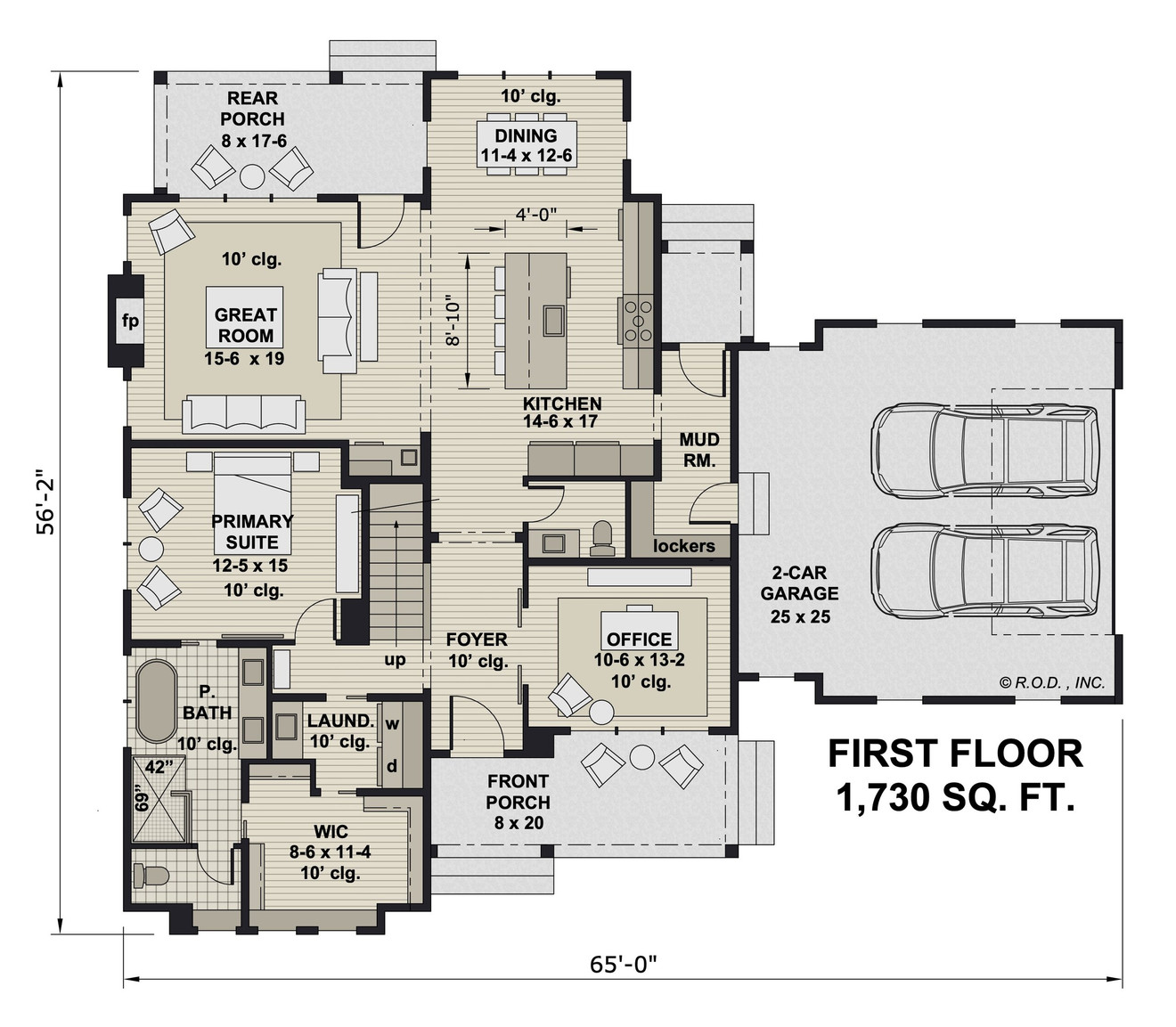 Farmhouse House Plan - Harmony 91153 - 1st Floor Plan
