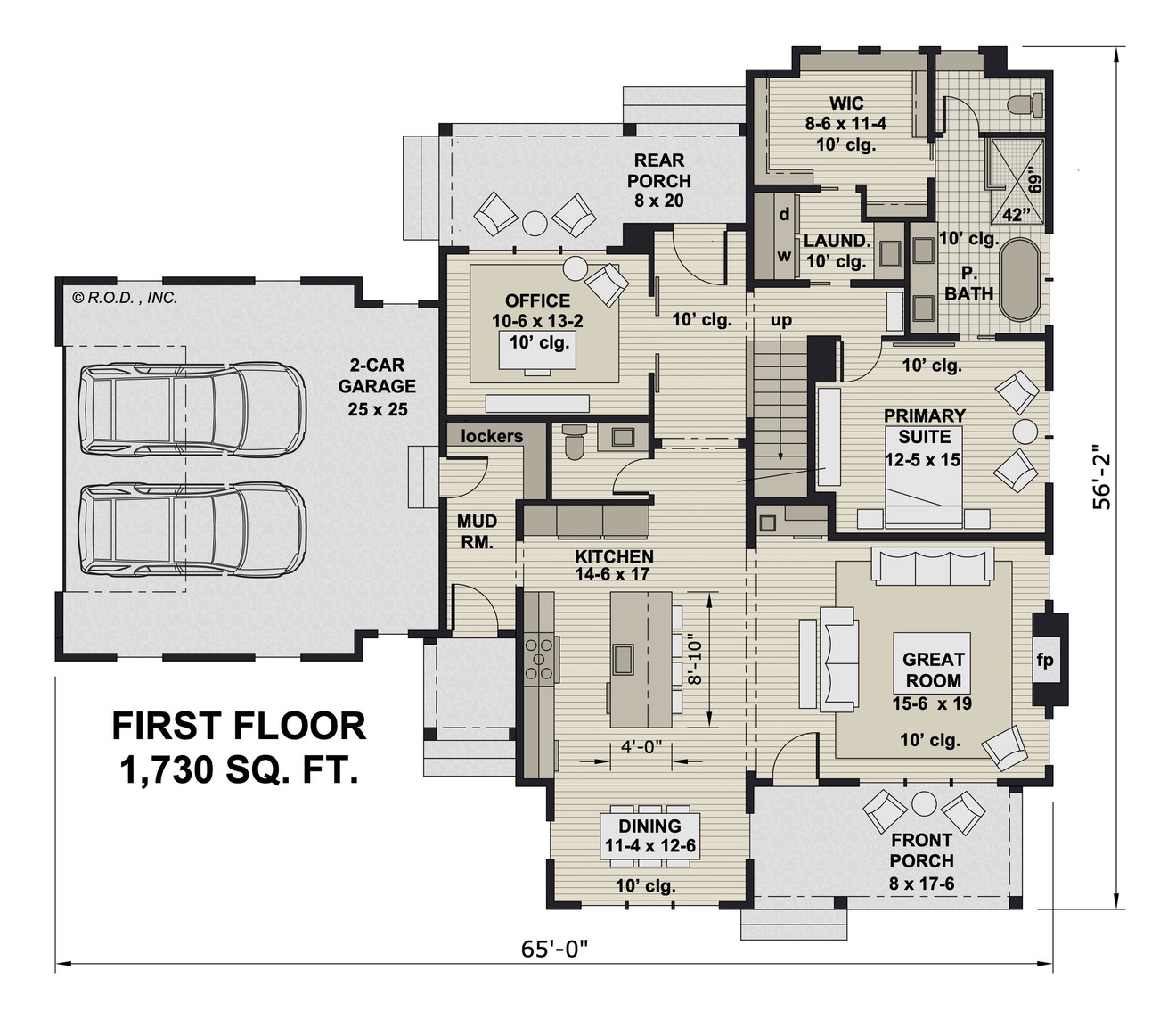 Country House Plan - Harriet 87512 - 1st Floor Plan