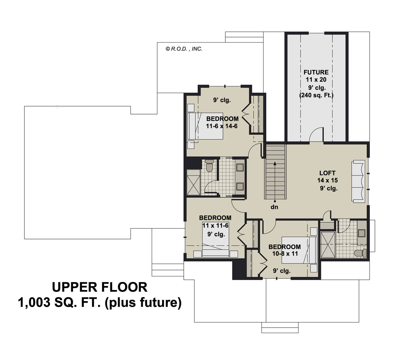 Country House Plan - Harriet 87512 - 2nd Floor Plan