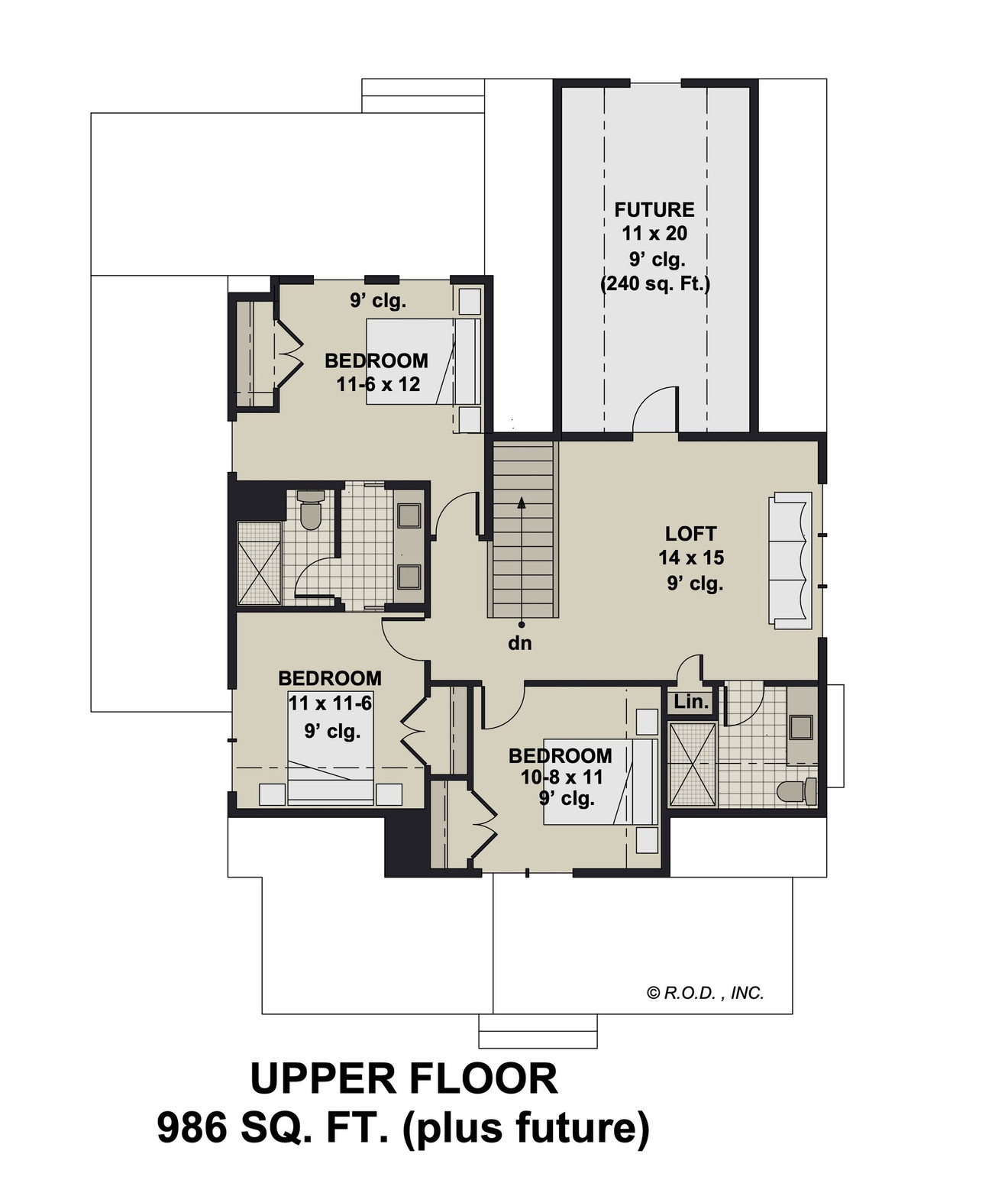 Farmhouse House Plan - Maisie 16544 - 2nd Floor Plan