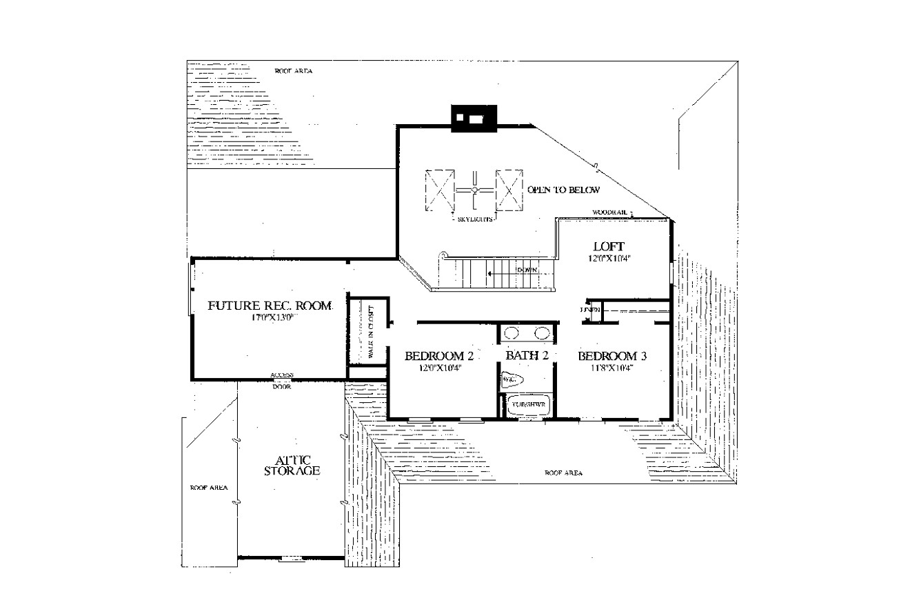 Secondary Image - Country House Plan - Carolina Country Cottage 90453 - 2nd Floor Plan