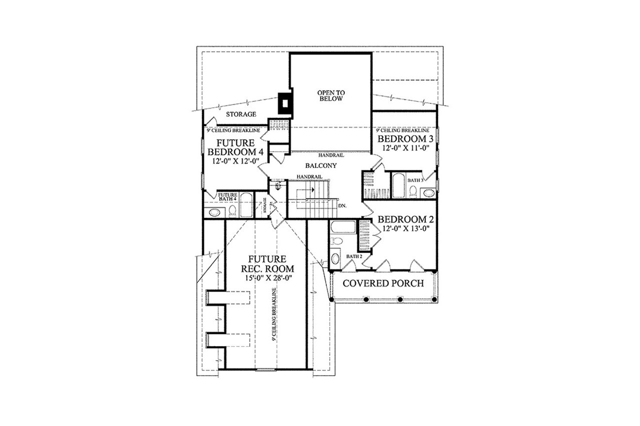 Secondary Image - Southern House Plan - Easton 37241 - 2nd Floor Plan