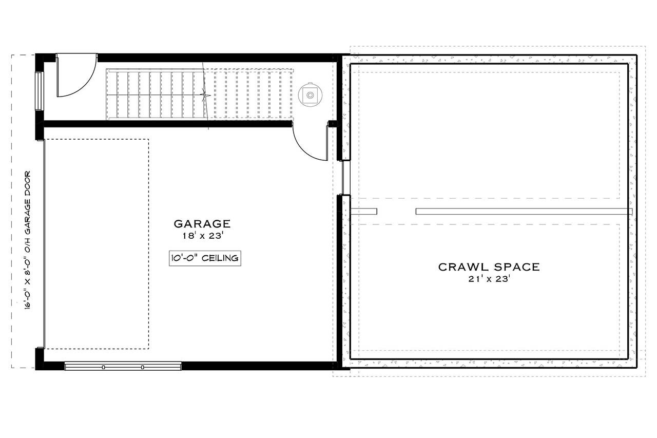 Modern House Plan - Sierra Bay 97738 - 1st Floor Plan