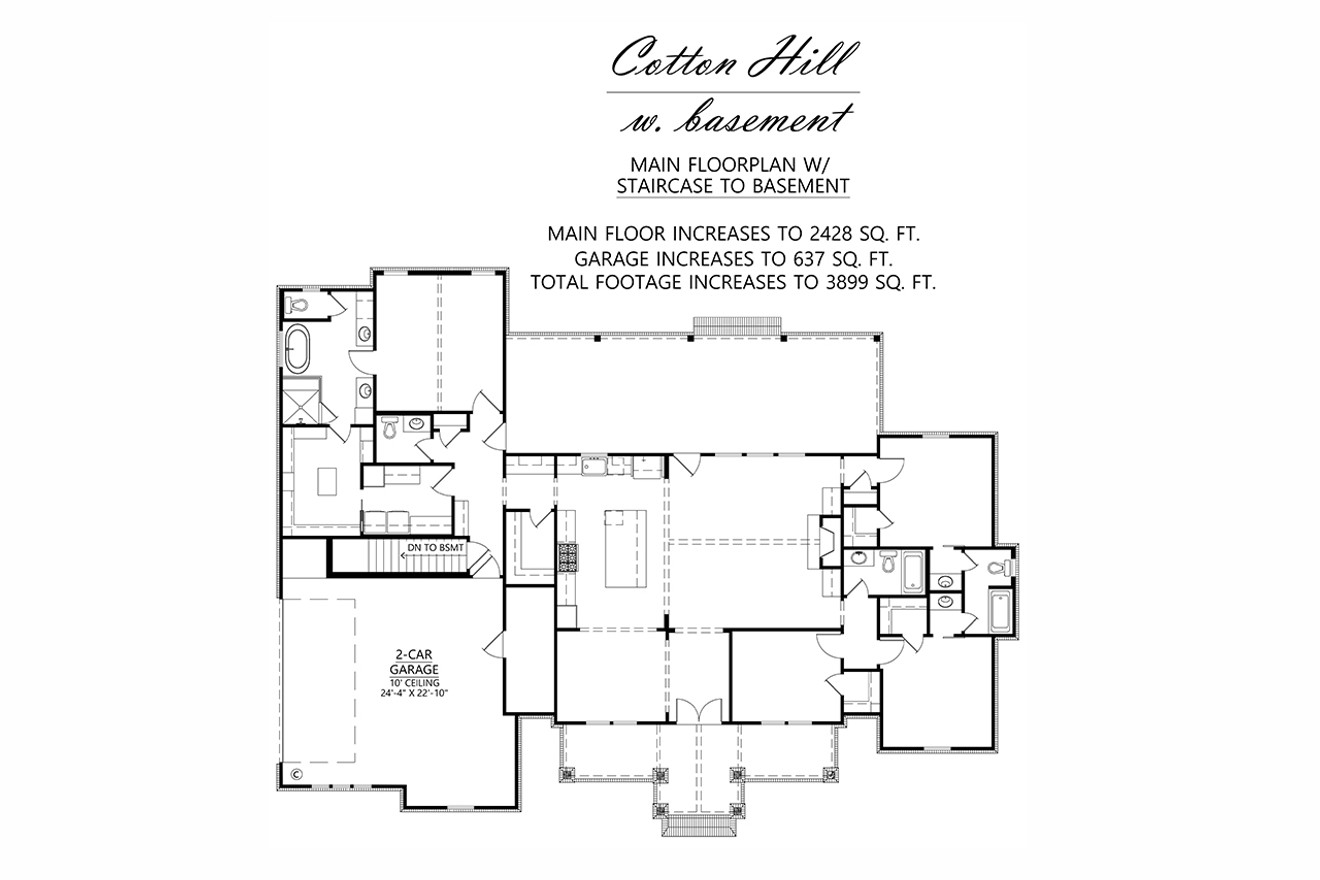 Farmhouse House Plan - Cotton Hill 15247 - Optional Floor Plan