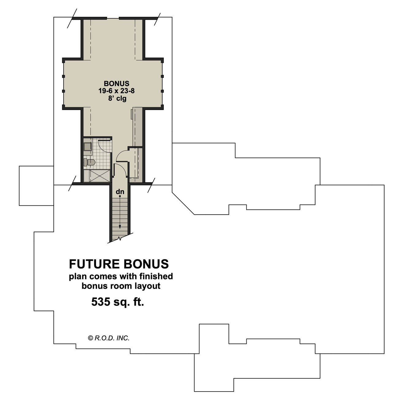 Secondary Image - Craftsman House Plan - Juniper Rose 89514 - 2nd Floor Plan